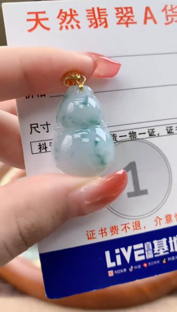 颈饰未镶嵌翡翠天然A货翡翠挂件