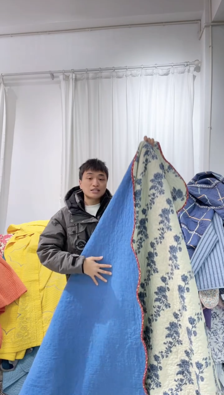 棉200*230纯棉床盖90号微瑕