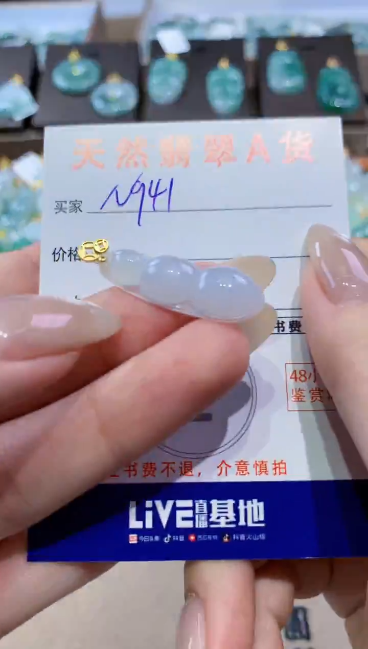 颈饰未镶嵌翡翠天然缅甸翡翠A货挂件 