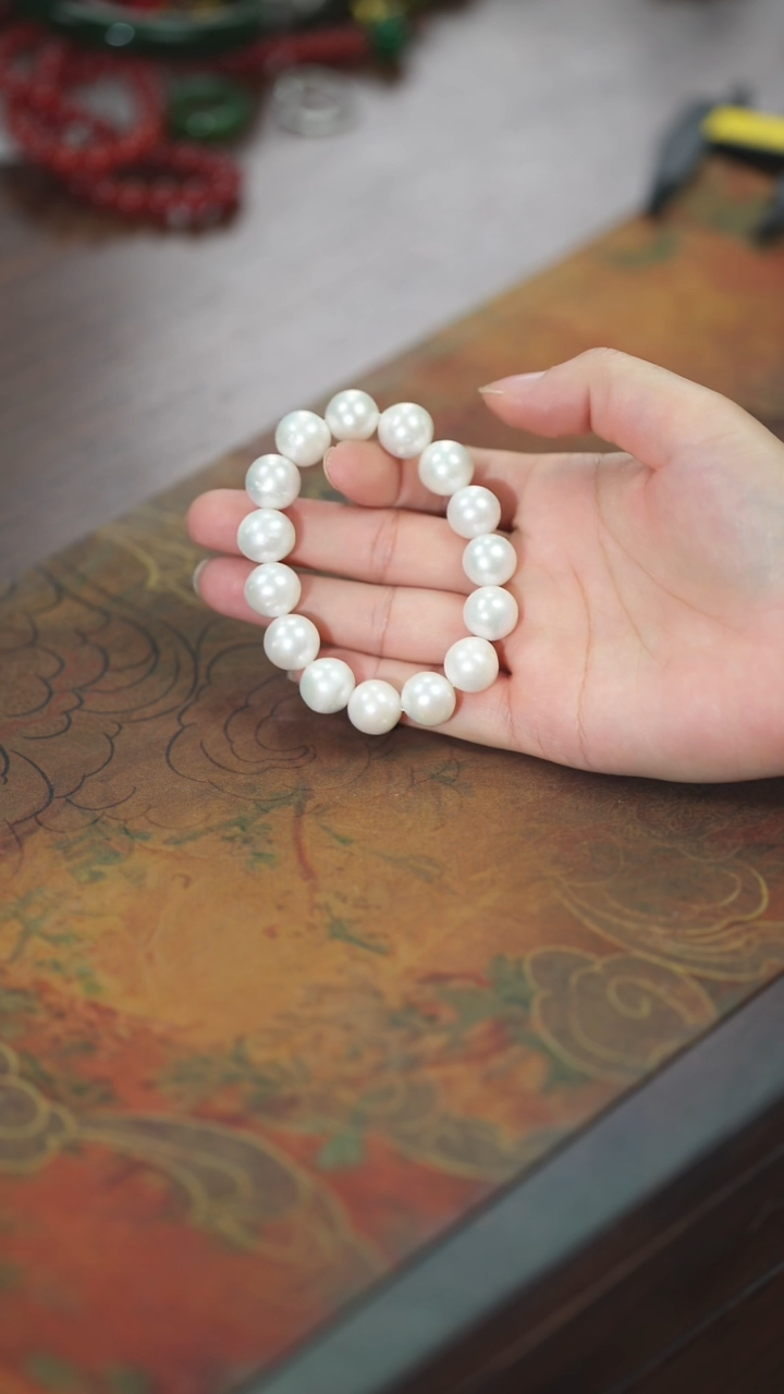 【闪购商品】淡水珍珠手串未镶嵌正圆白珍珠