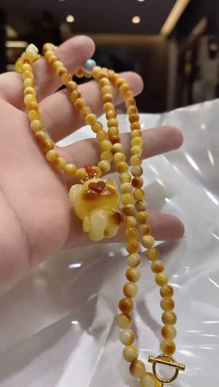 【闪购商品】蜜蜡颈饰未镶嵌蜜蜡项链