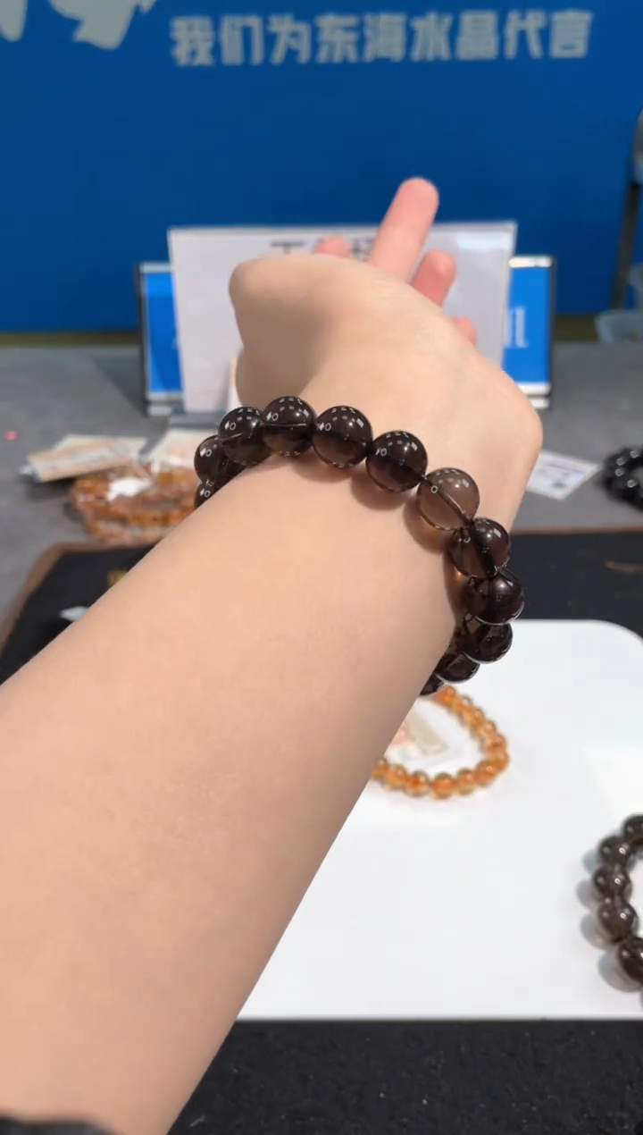 【闪购商品】水晶手链未镶嵌47号茶水单圈12mm