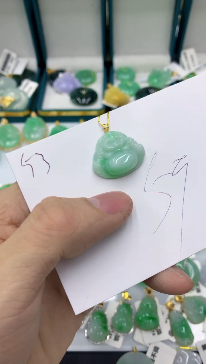 【闪购商品】翡翠颈饰18K金镶嵌11111111111