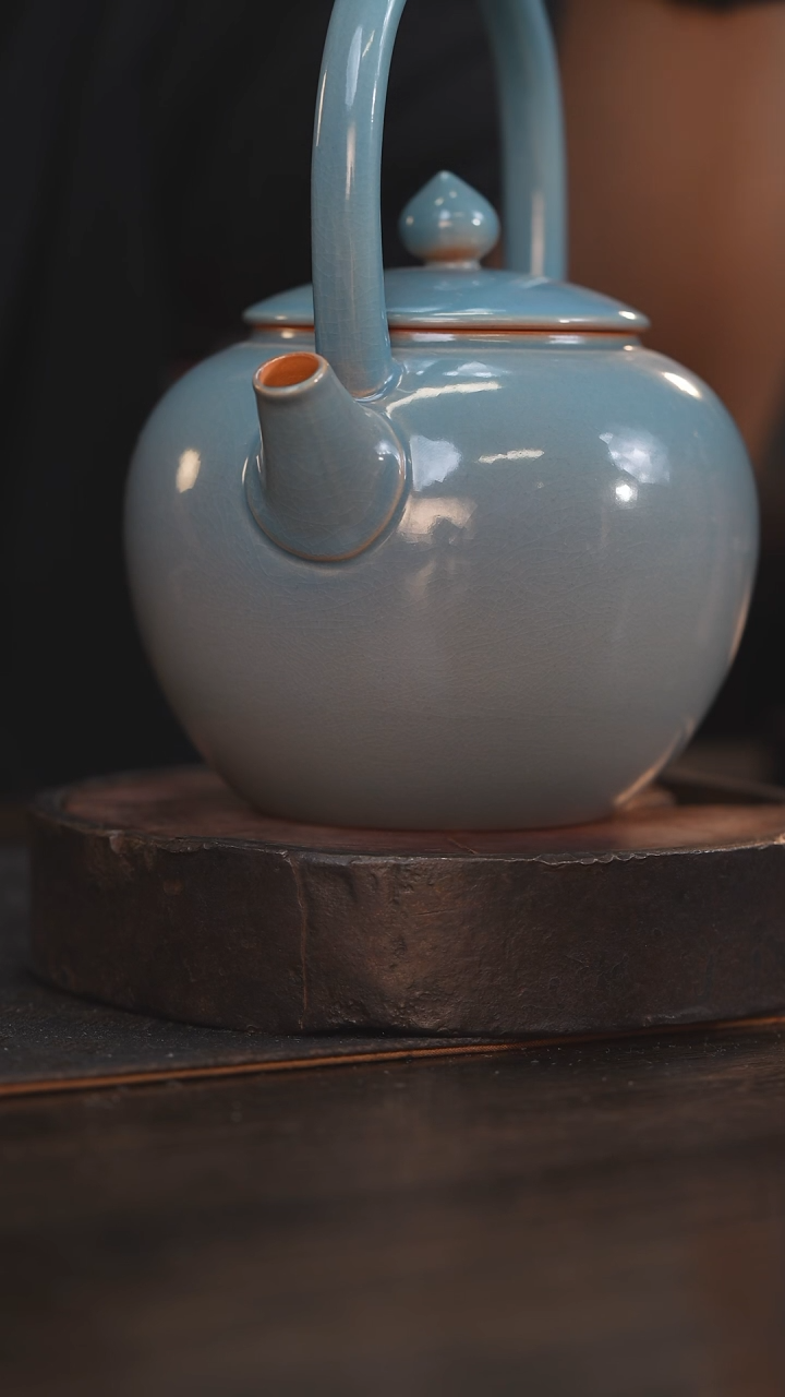 【闪购商品】杯29柴房陶瓷 蓝色大提梁