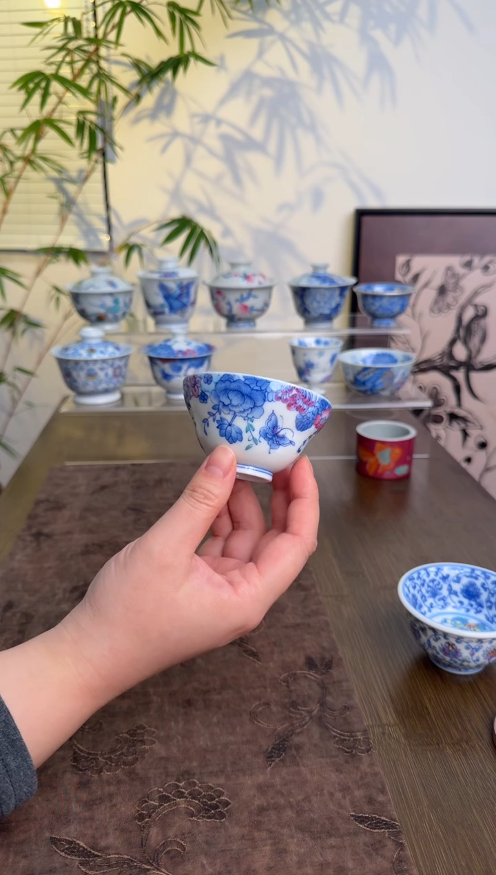 【闪购商品】景德镇斗彩手绘茶杯