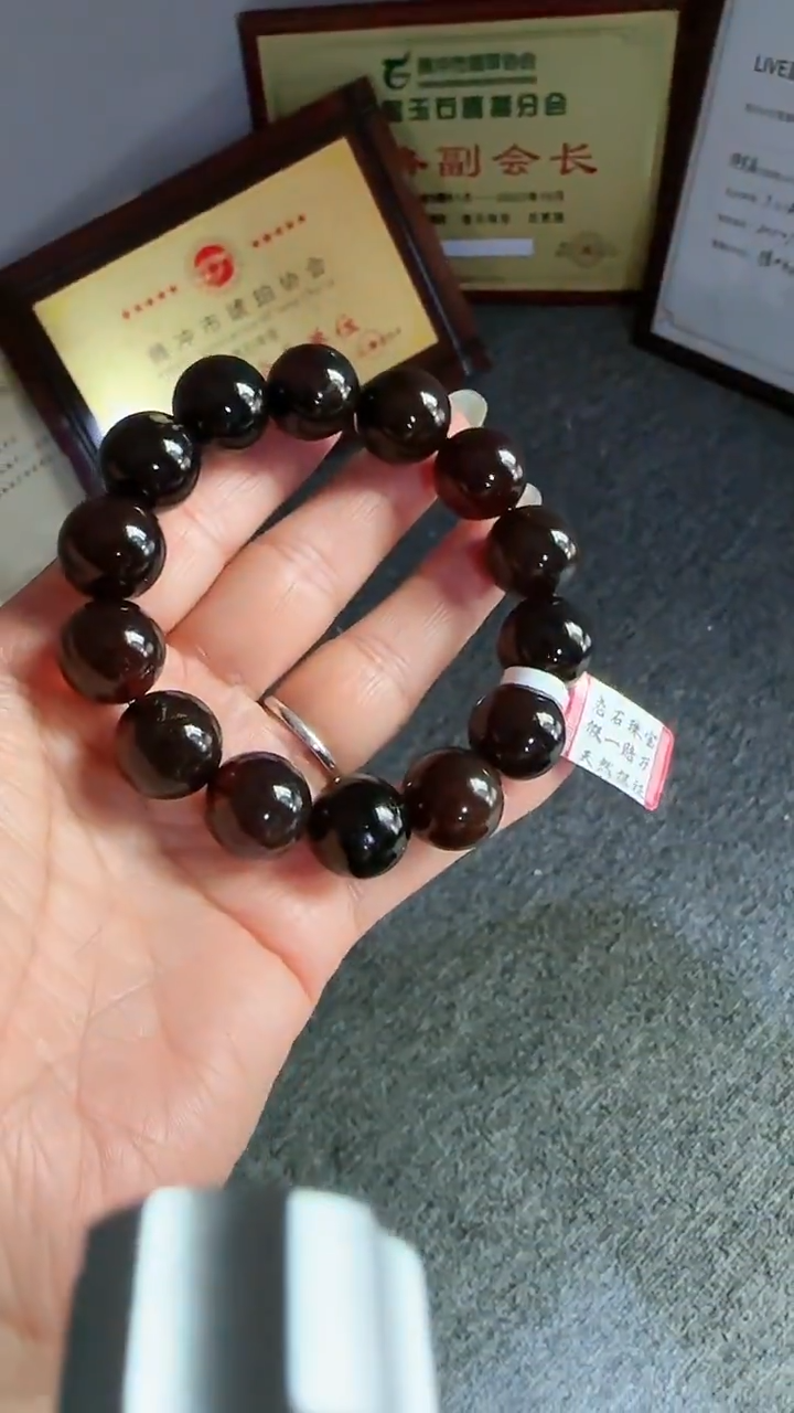 未镶嵌琥珀手串规格15微瑕紫罗兰手串#40