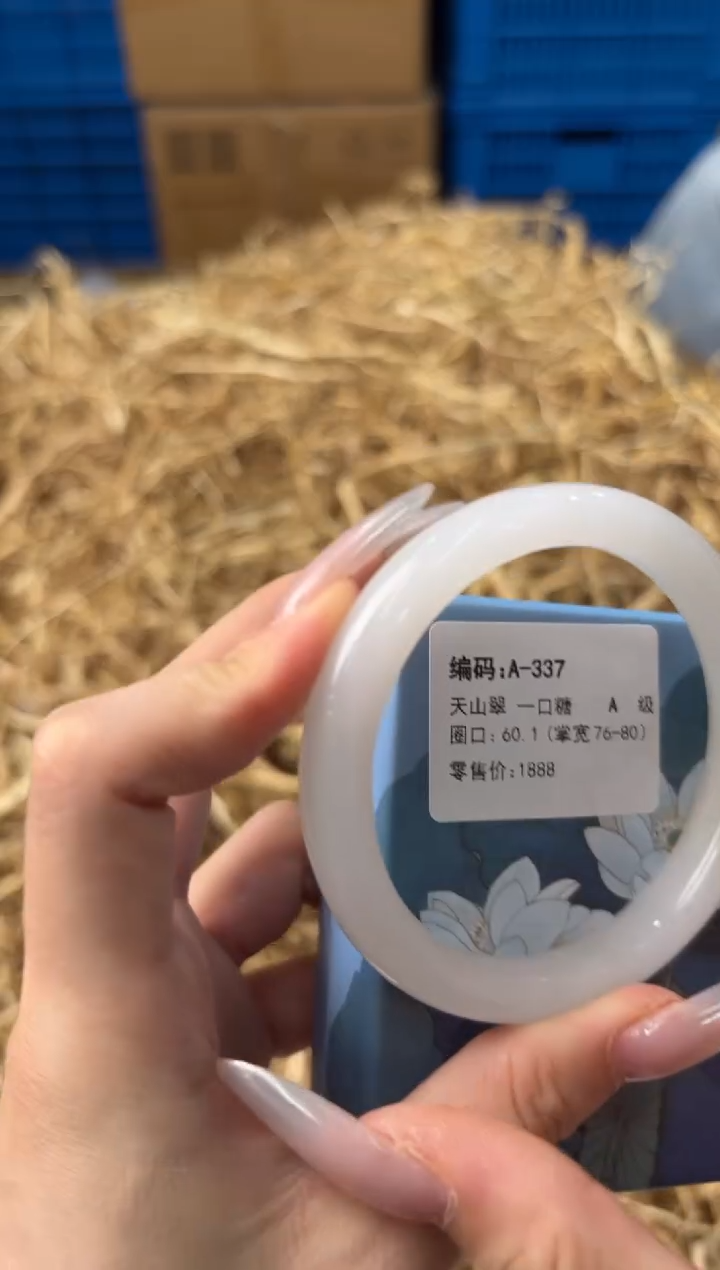 未镶嵌手镯石英质玉A-337