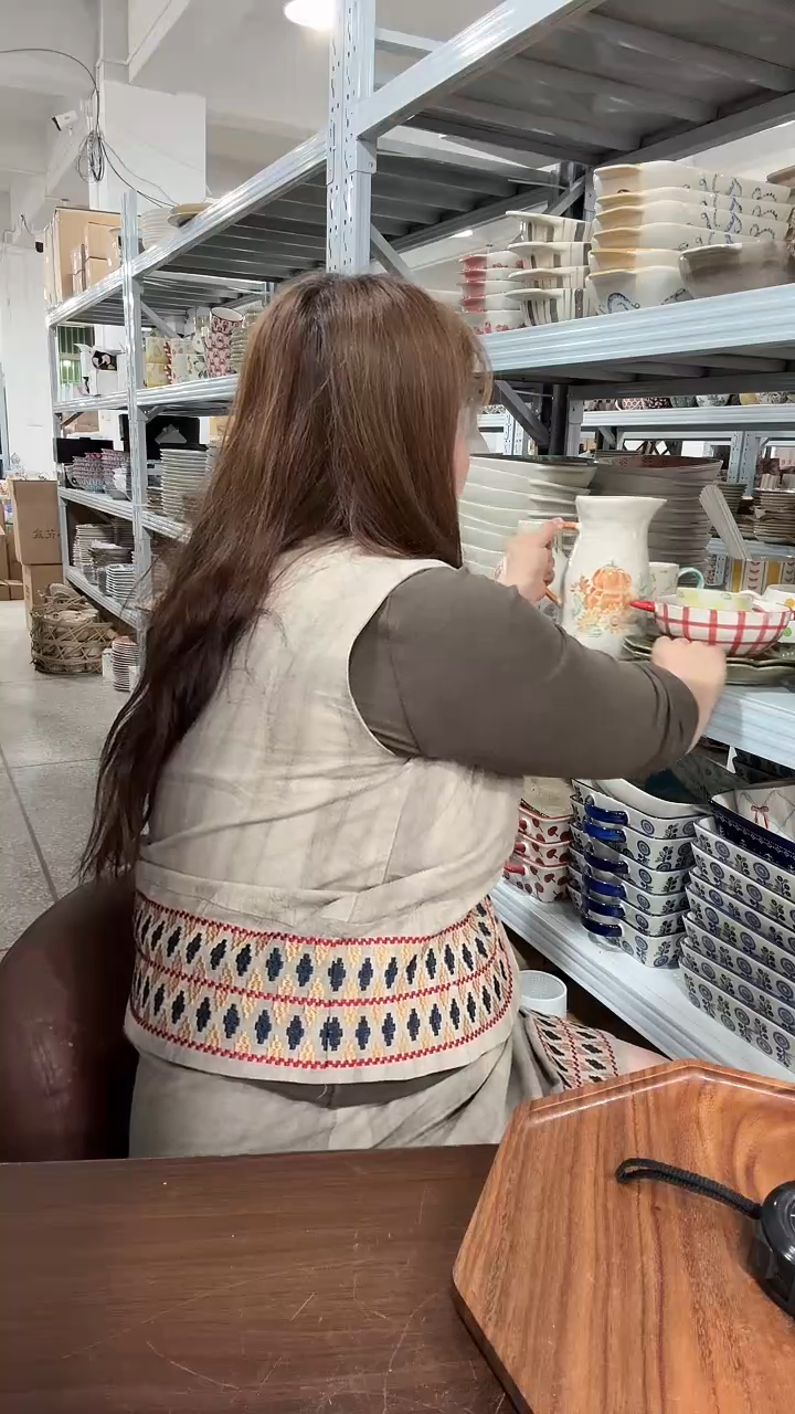 陶瓷花花陶瓷10英寸平盘