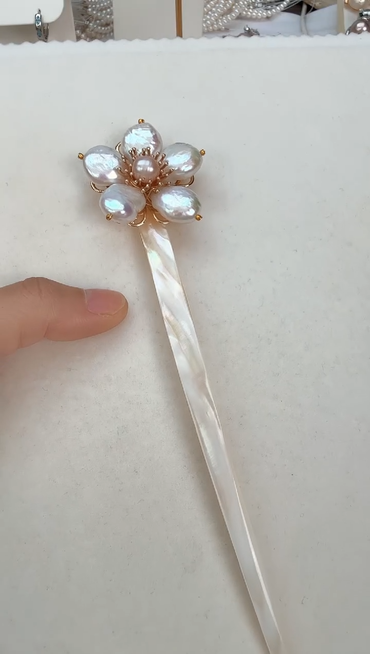 未镶嵌发饰淡水珍珠发