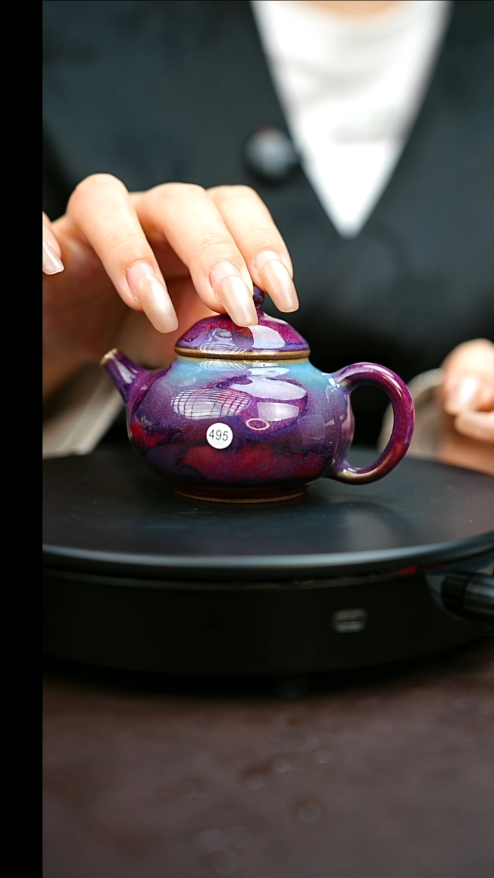 495#原矿钧瓷炉钧釉容天壶