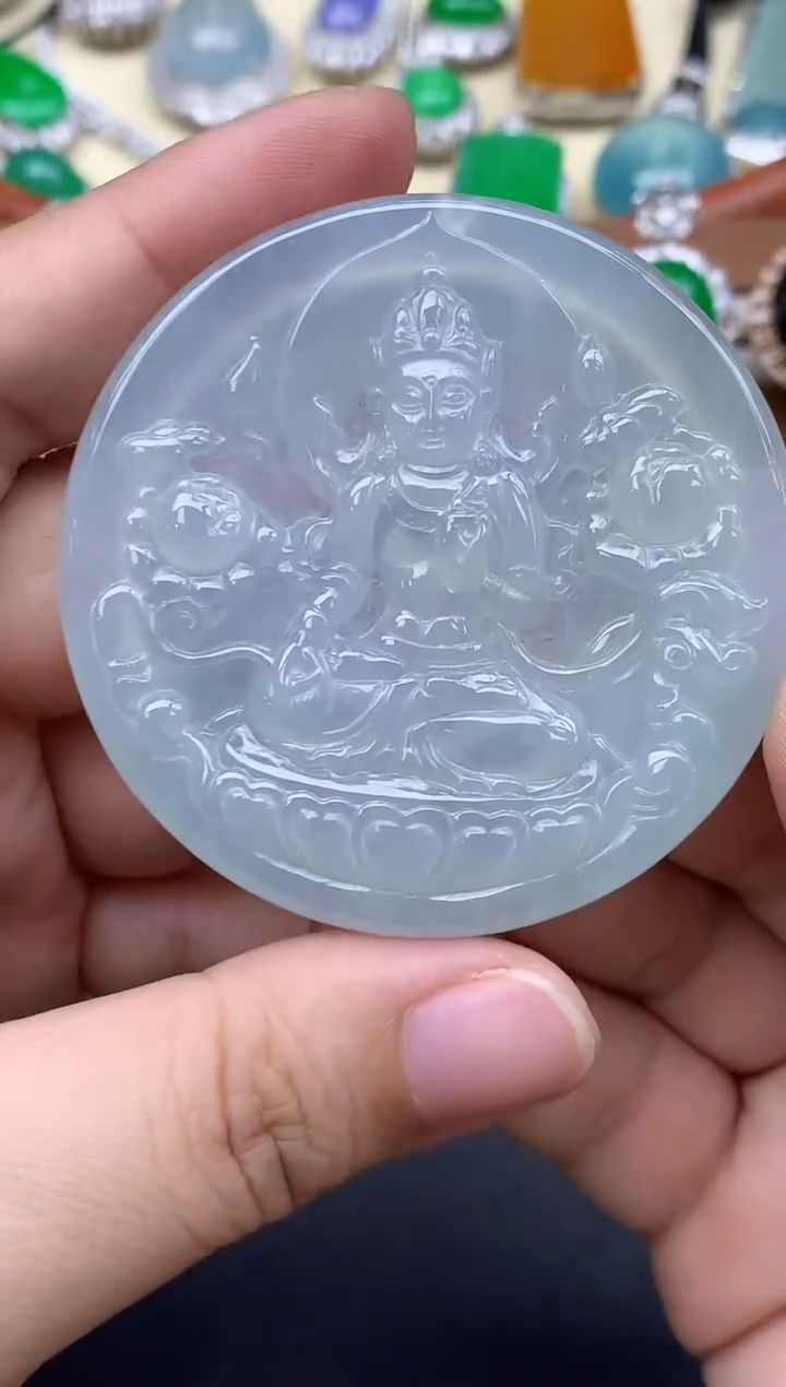 颈饰未镶嵌翡翠460-中国好珍宝