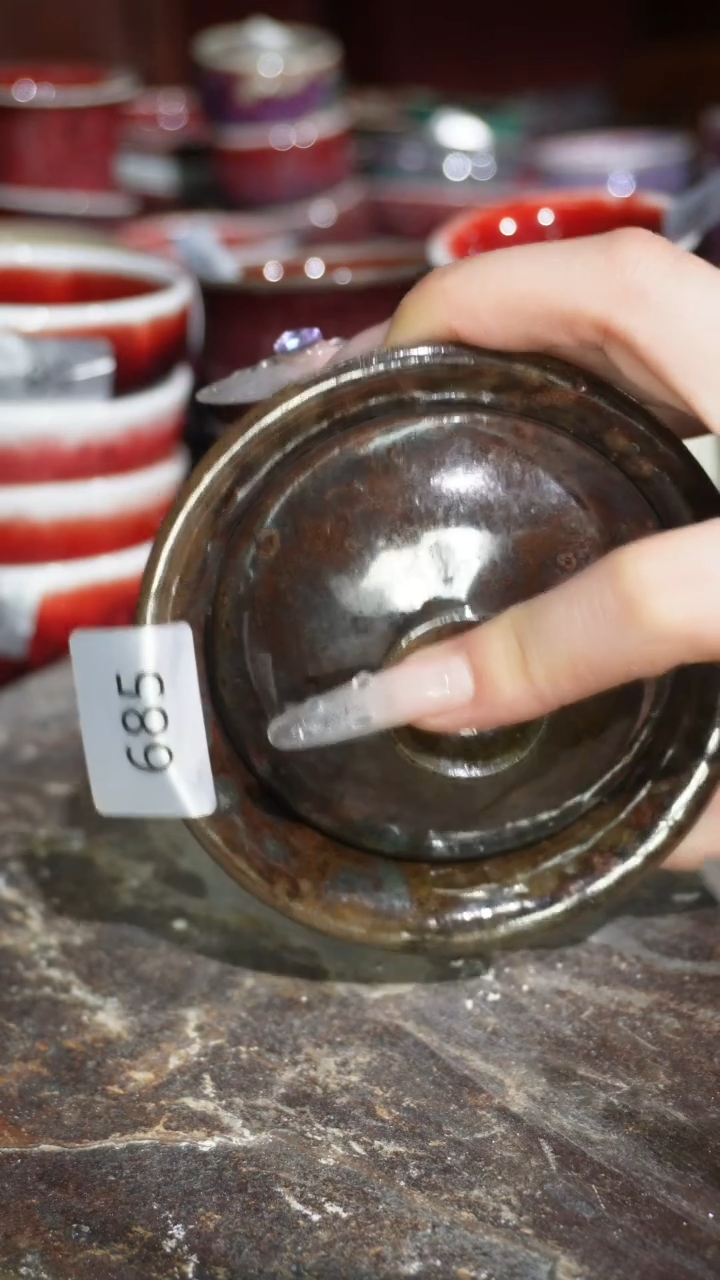 摆件陶精品窑变钧瓷茶器