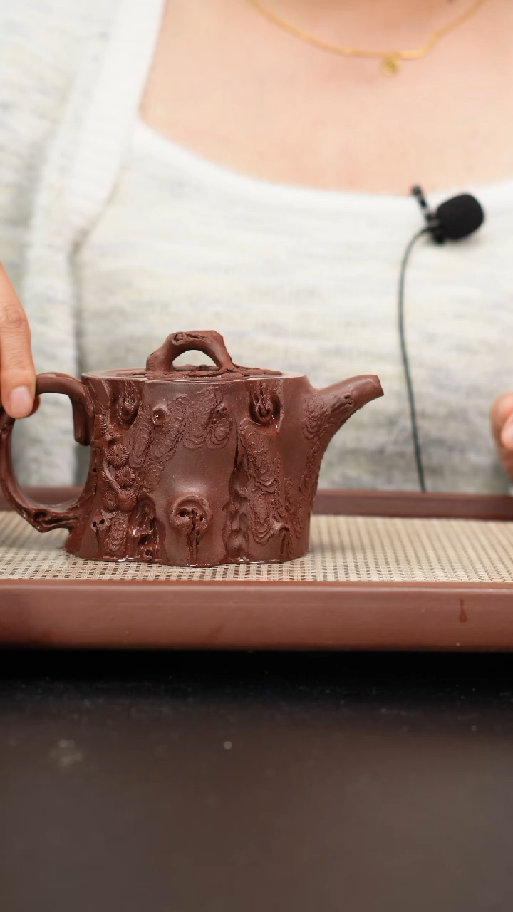 【闪购商品】紫砂茶壶全手工底曹清松桩半贴330