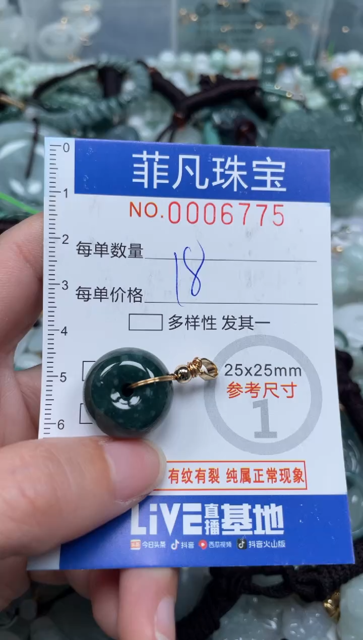 【闪购商品】翡翠颈饰未镶嵌00..6775