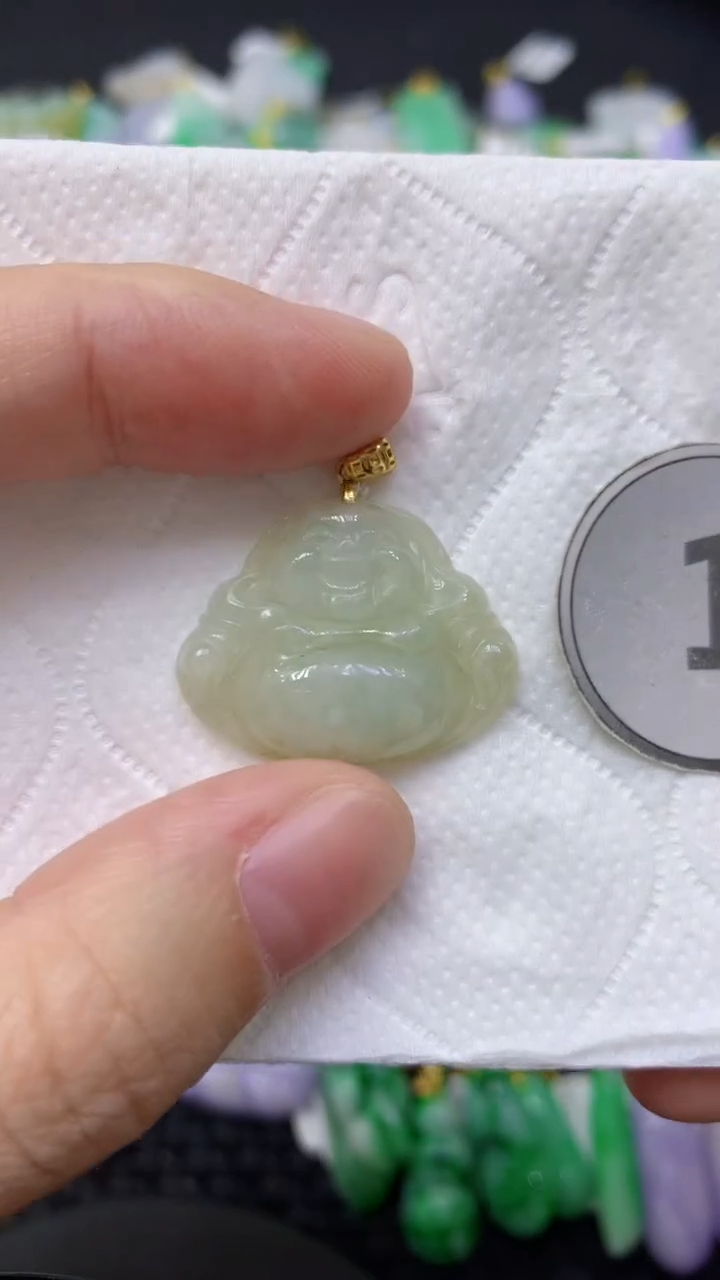 颈饰未镶嵌翡翠天然缅甸翡翠A货