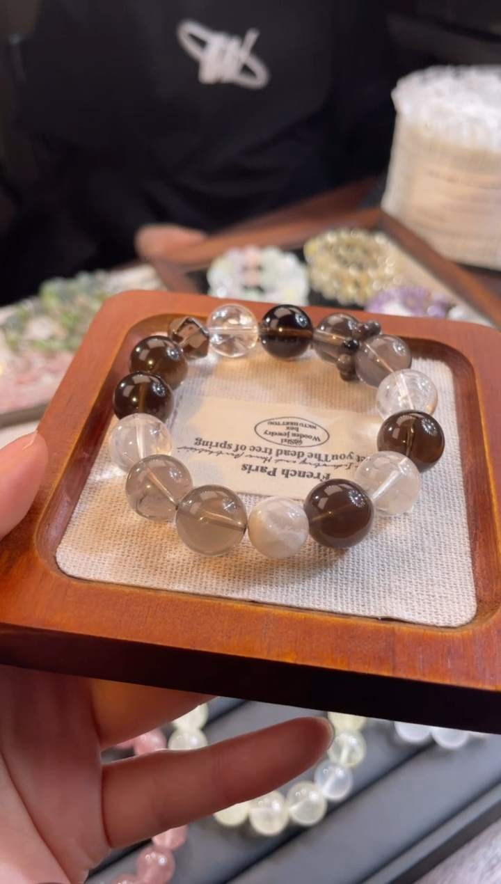 未镶嵌手链水晶茶晶冰美式