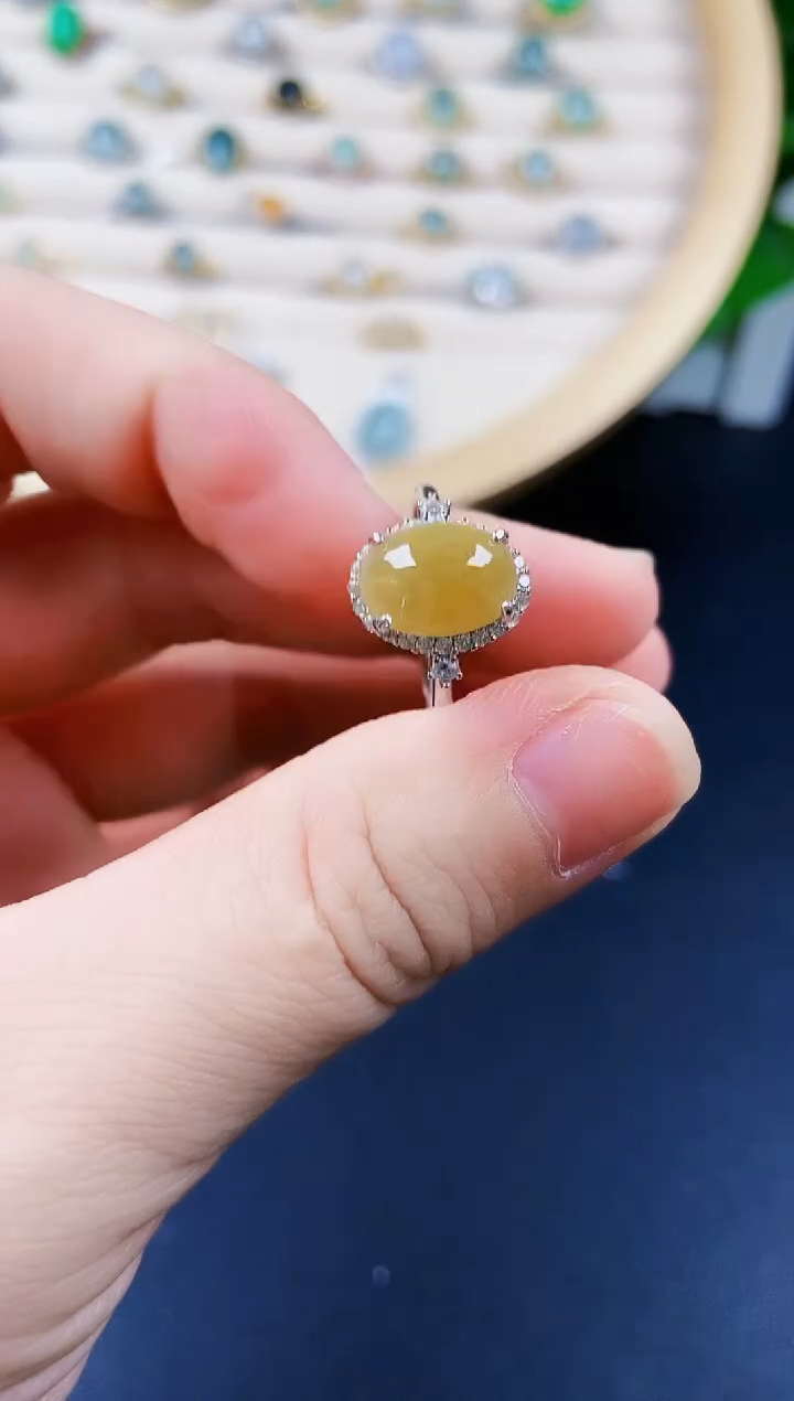 【闪购商品】翡翠戒指银S925镶嵌1231241231