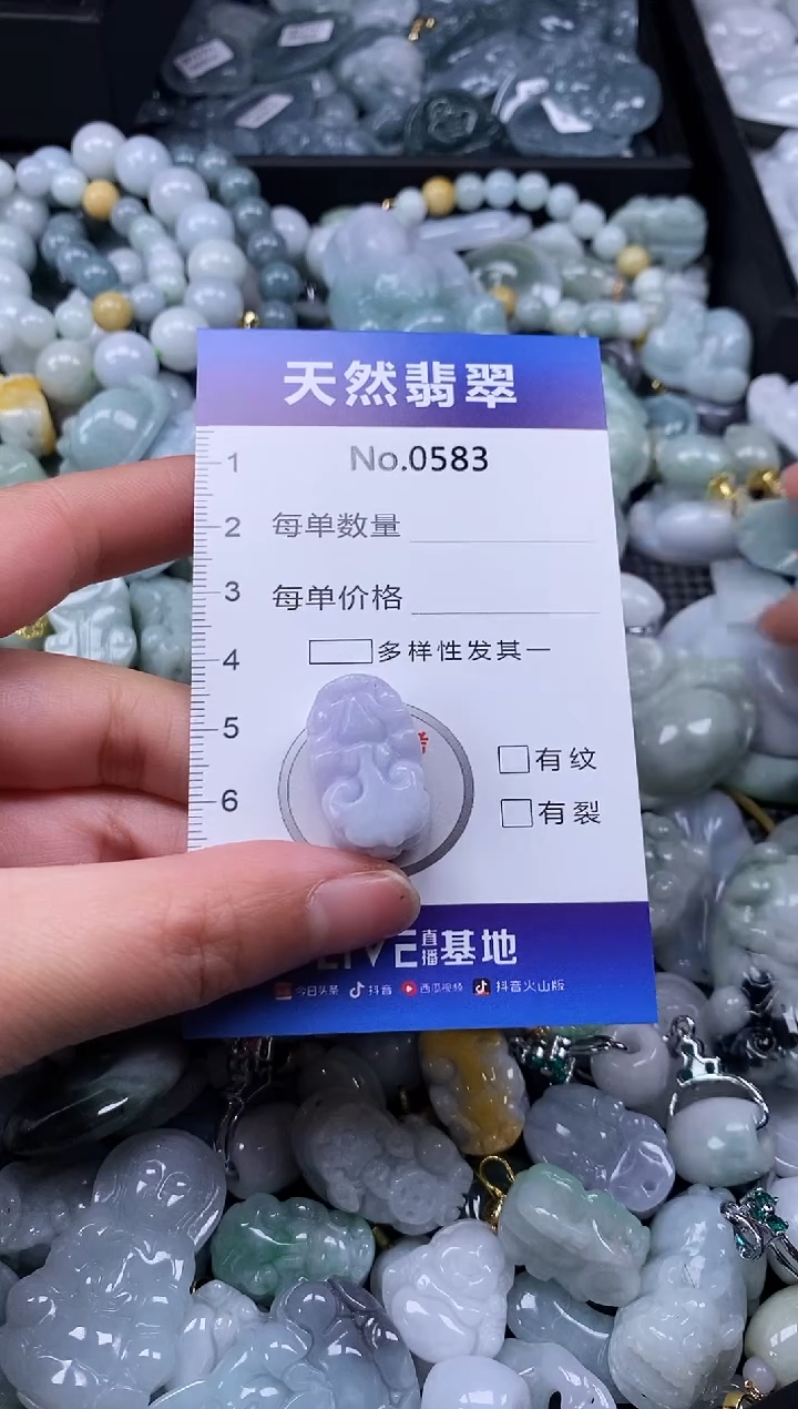 【闪购商品】翡翠颈饰未镶嵌缅甸A货翡翠0583
