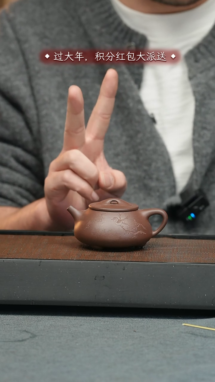 【闪购商品】紫砂茶壶五堂 景舟石瓢-湖帆