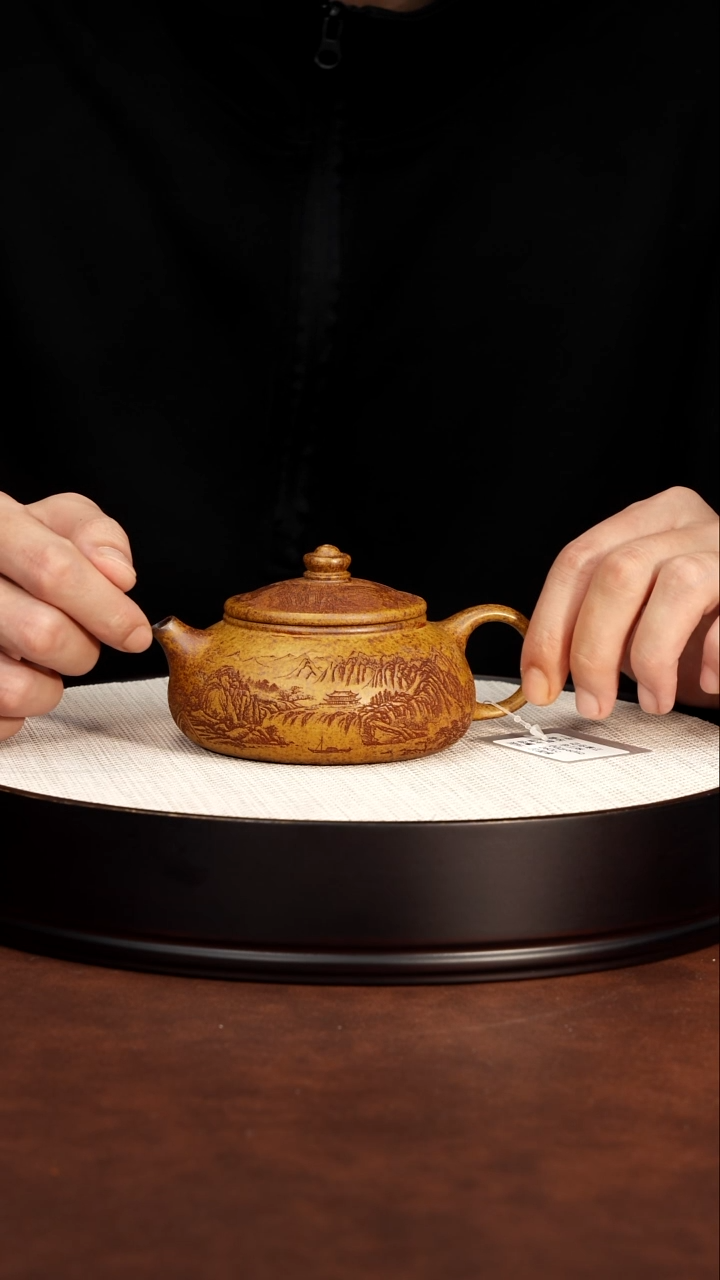 茶壶紫砂宜兴紫砂寒江柴烧