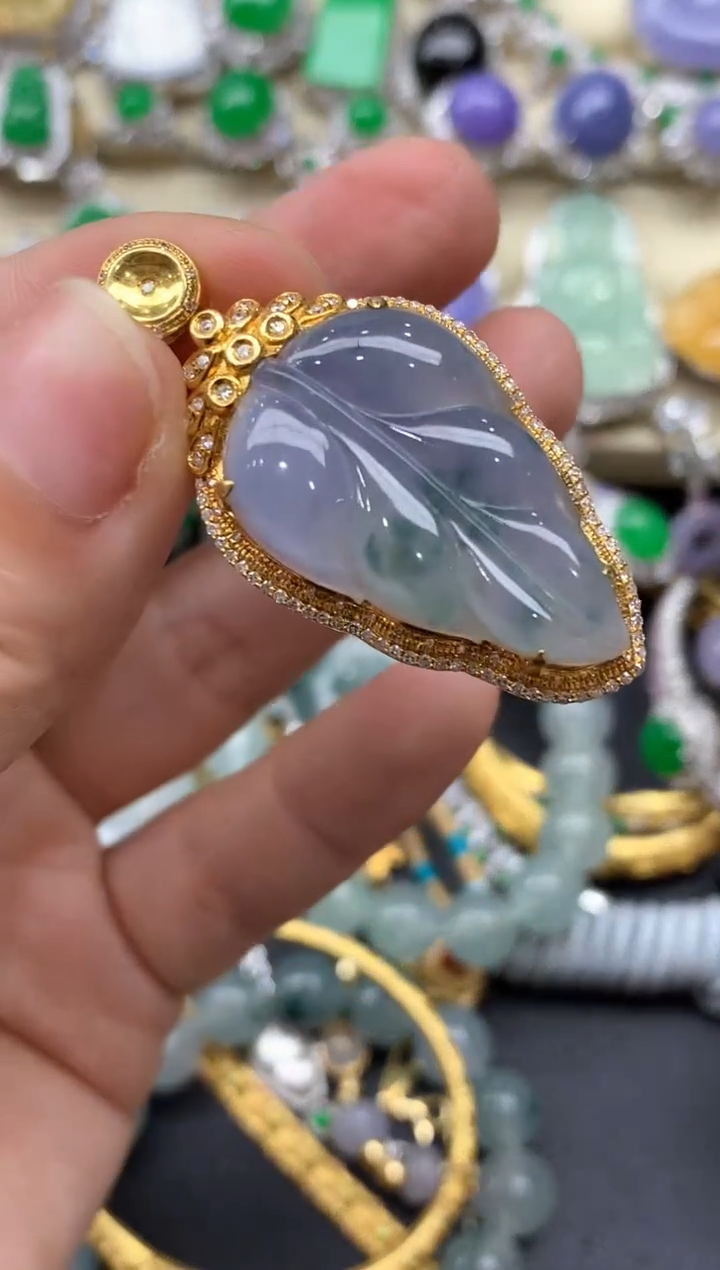 【闪购商品】翡翠颈饰18K金镶嵌536-中国好珍宝