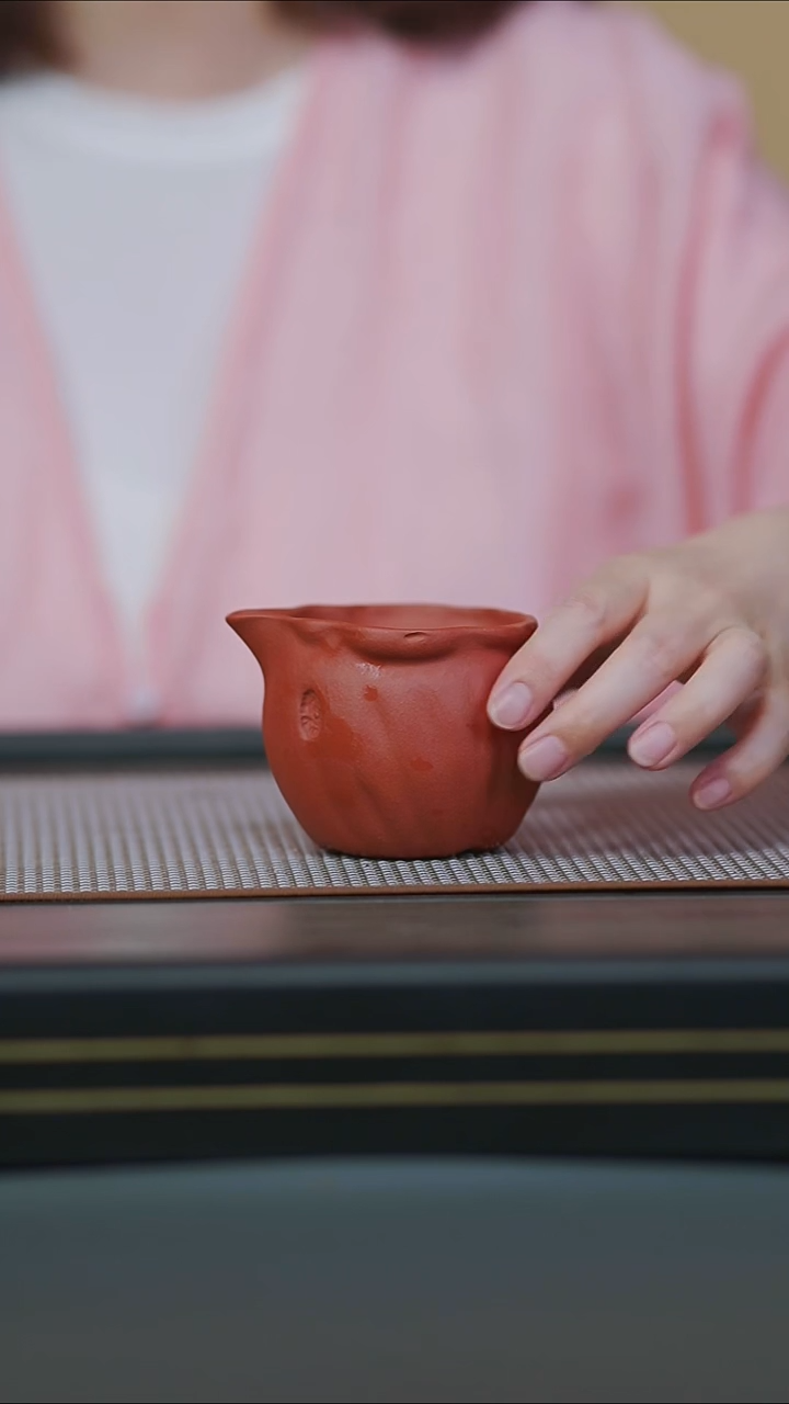茶壶紫砂红降坡莲蓬公道杯150cc