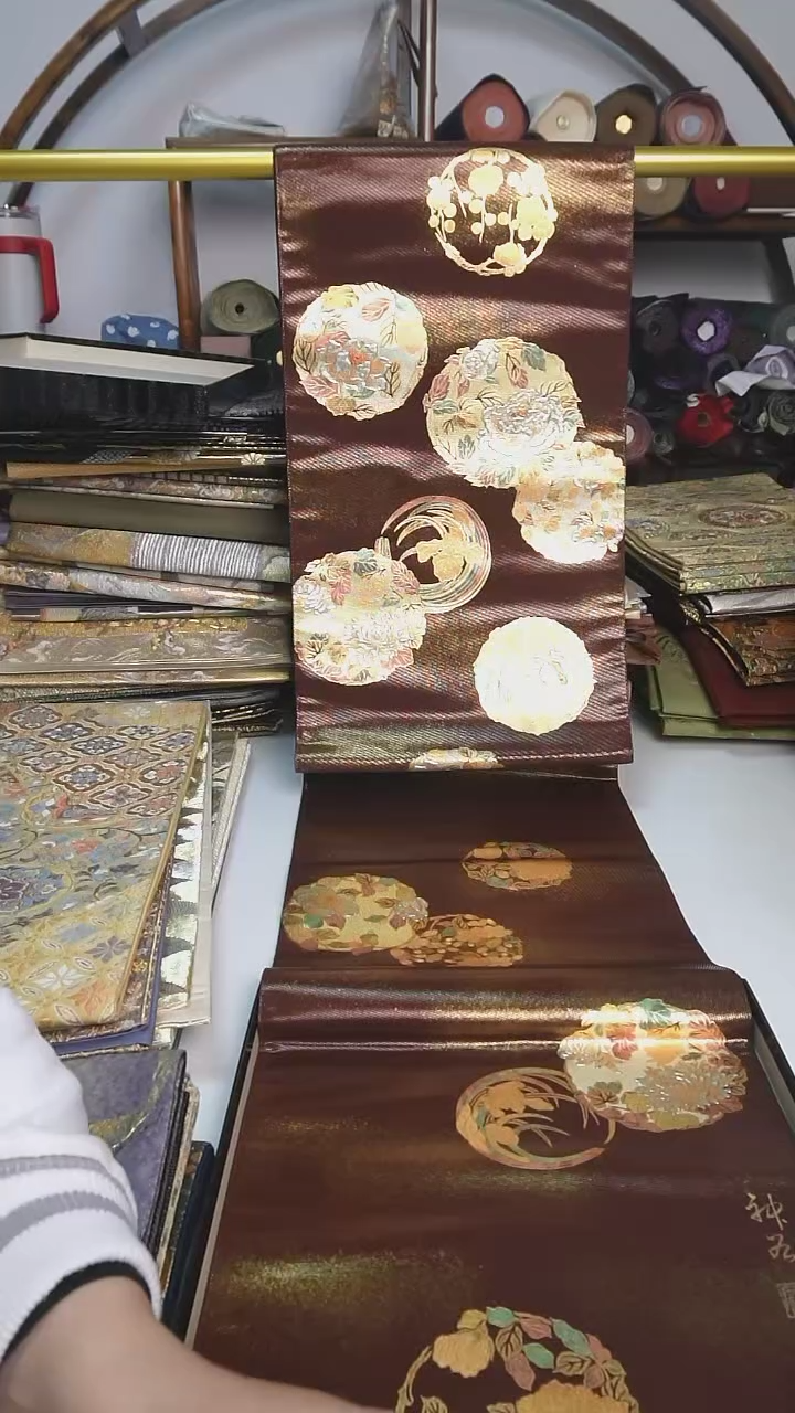 【闪购商品】织绣27西阵织六通手绘