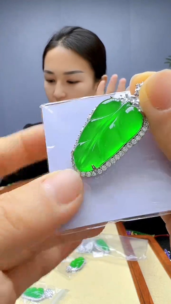 翡翠银S925镶嵌颈饰丹丹diy颈饰