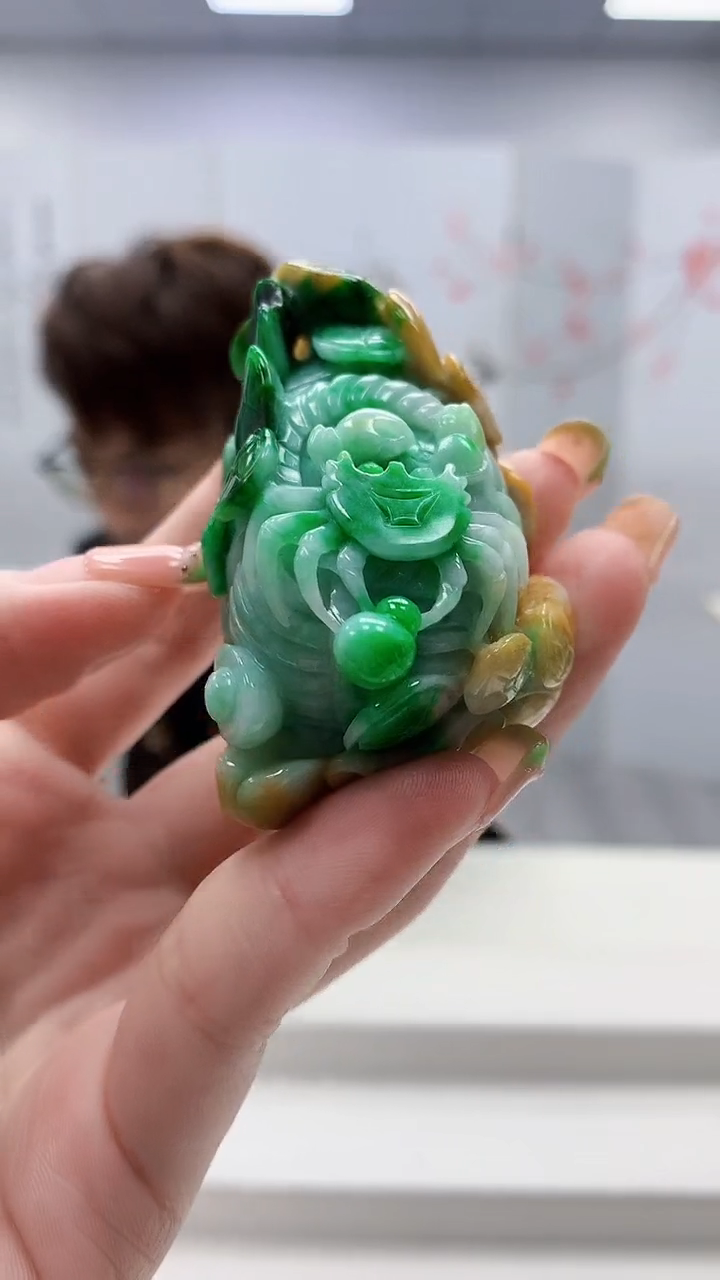 未镶嵌定制翡翠5159ry-毛货挂件172