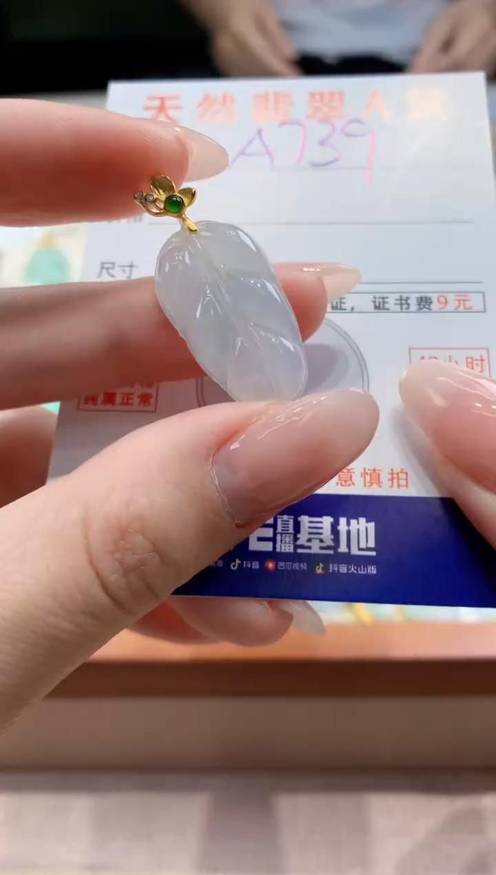 翡翠未镶嵌颈饰天然A货翡翠挂件
