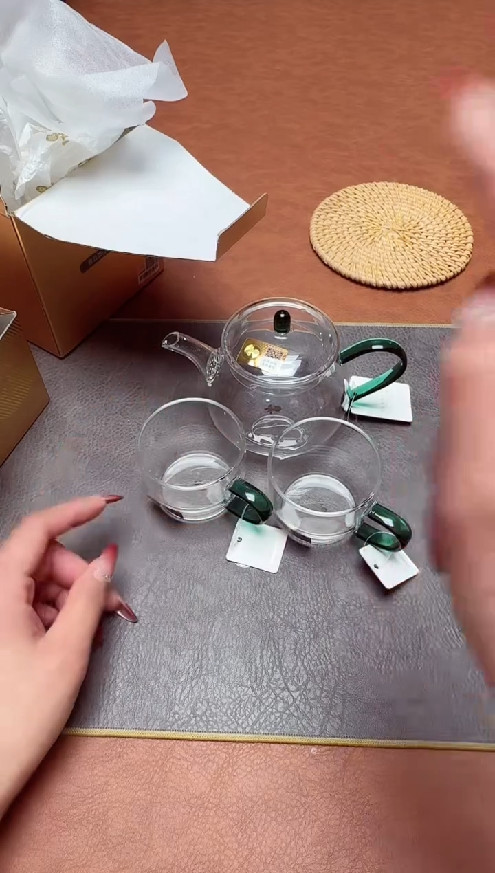 【闪购商品】禾器青云壶墨绿色+清尚杯墨绿