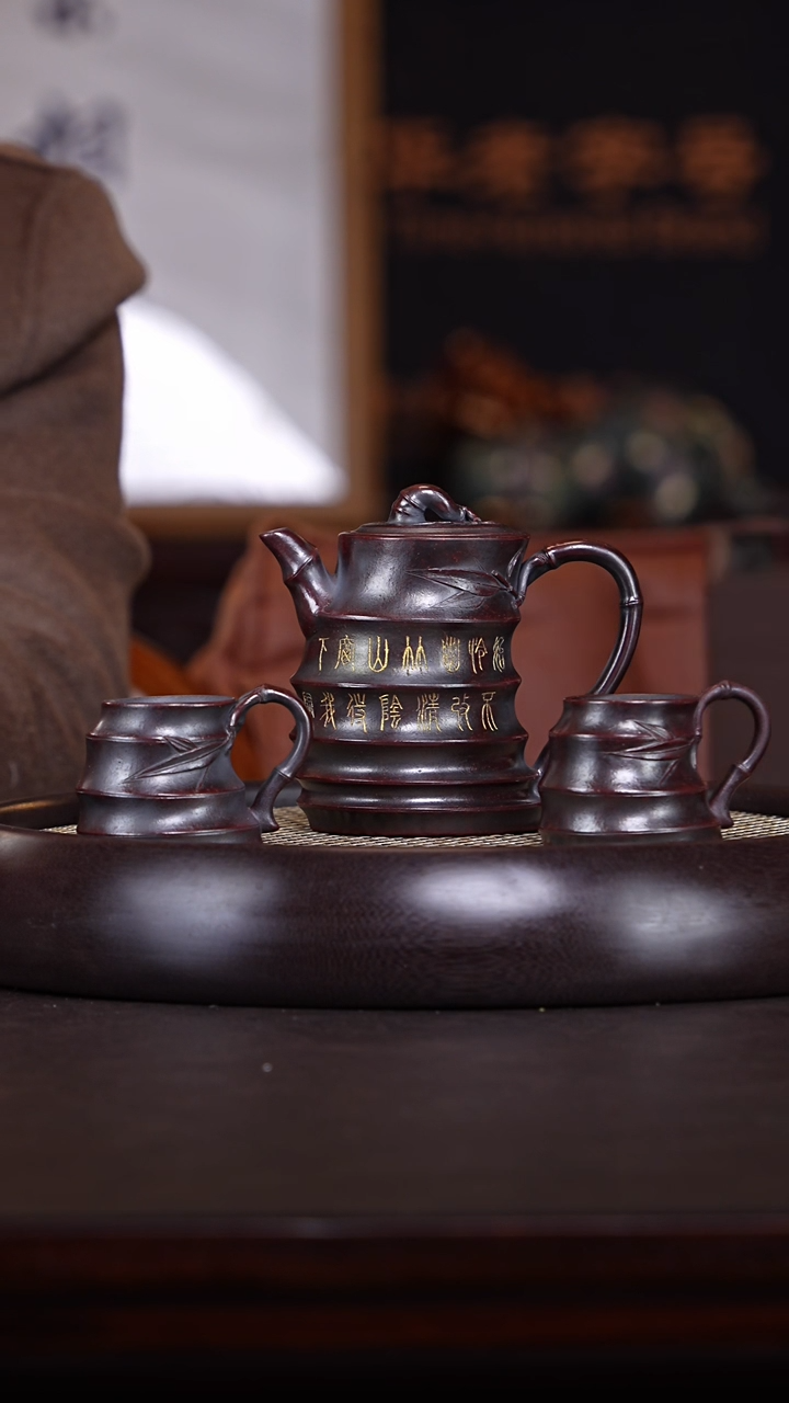 【闪购商品】紫砂茶壶储立强21-66 柴烧紫砂壶套组