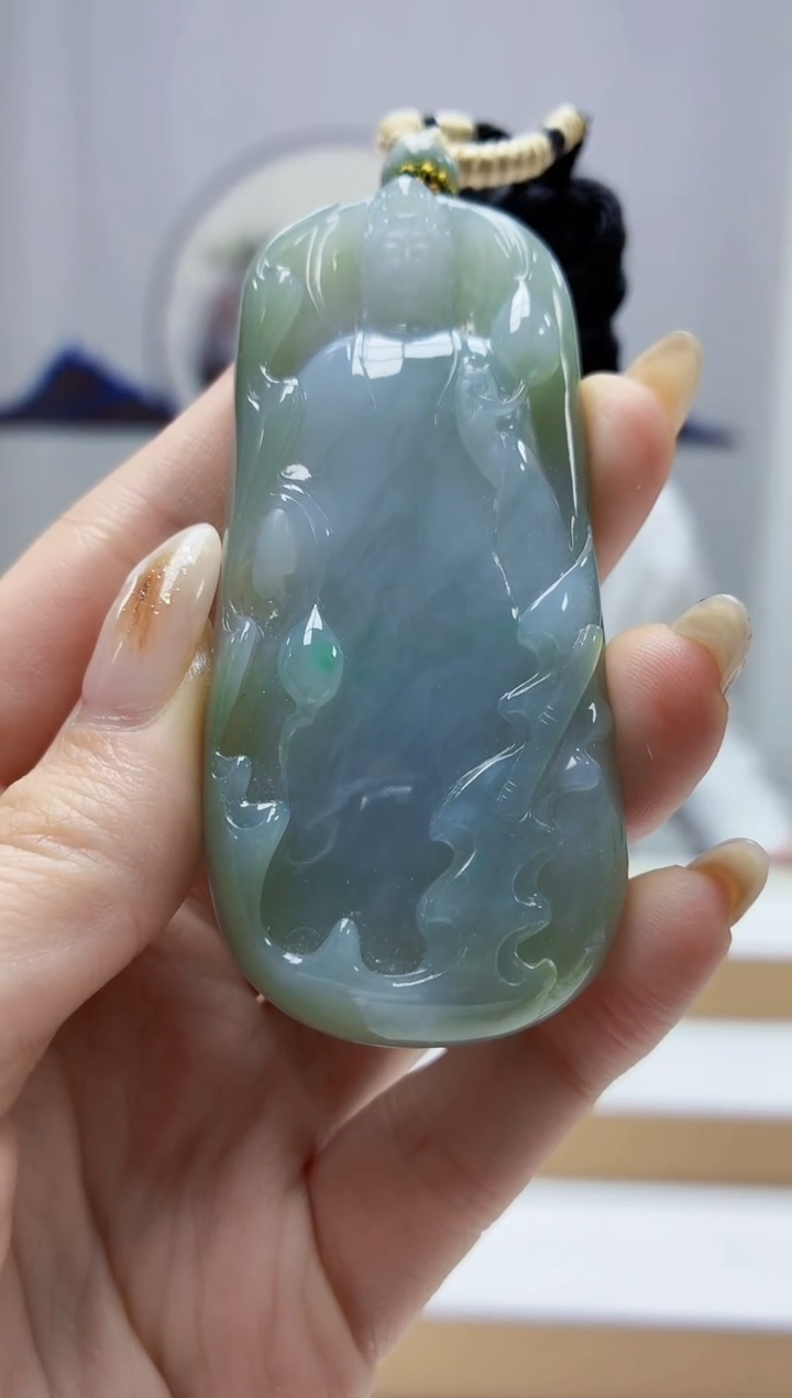 未镶嵌定制翡翠5028jw-毛货挂件103