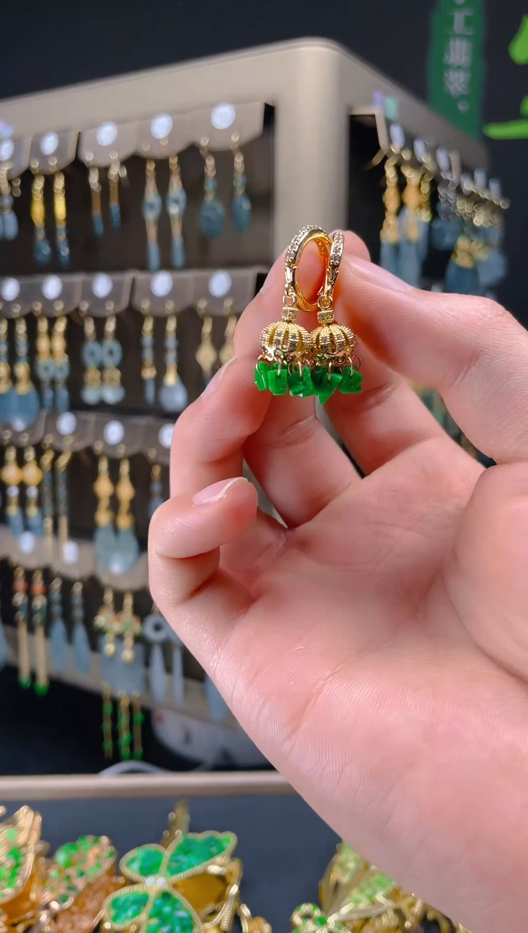 【闪购商品】翡翠耳饰合金0101翡翠饰品