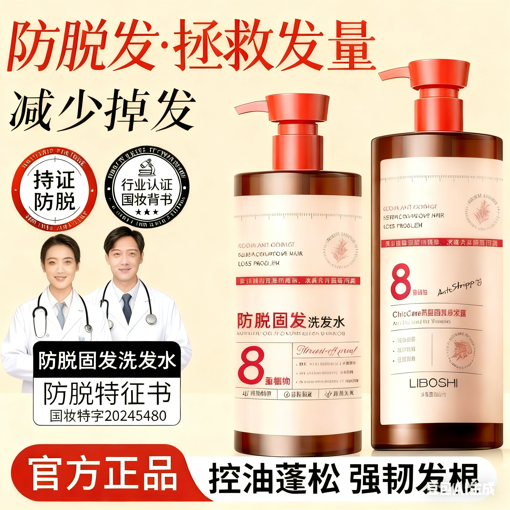 【国货✅超市直发】生姜洗发水侧柏叶控油蓬松去屑洗头膏