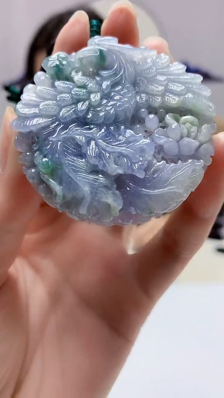 【闪购商品】定制翡翠未镶嵌4829zm-毛货挂件凤凰121