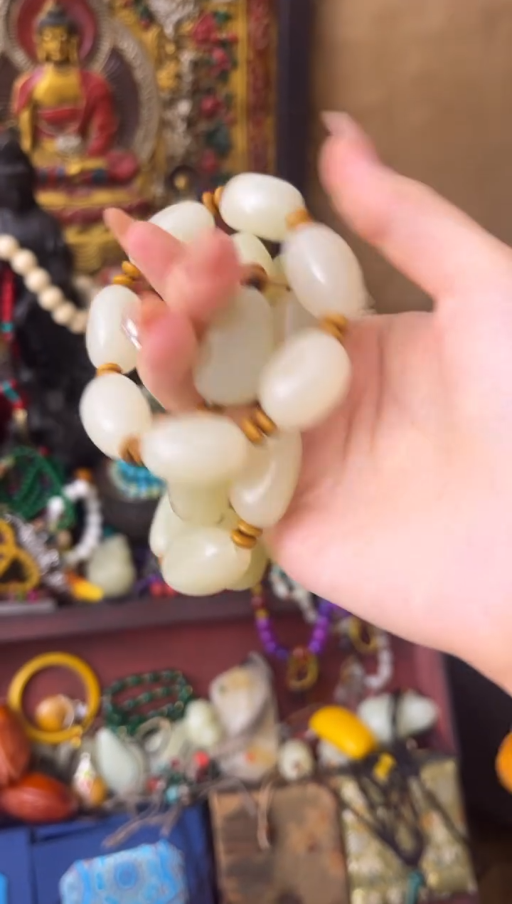 和田玉未镶嵌挂件------庆楠藏------原皮