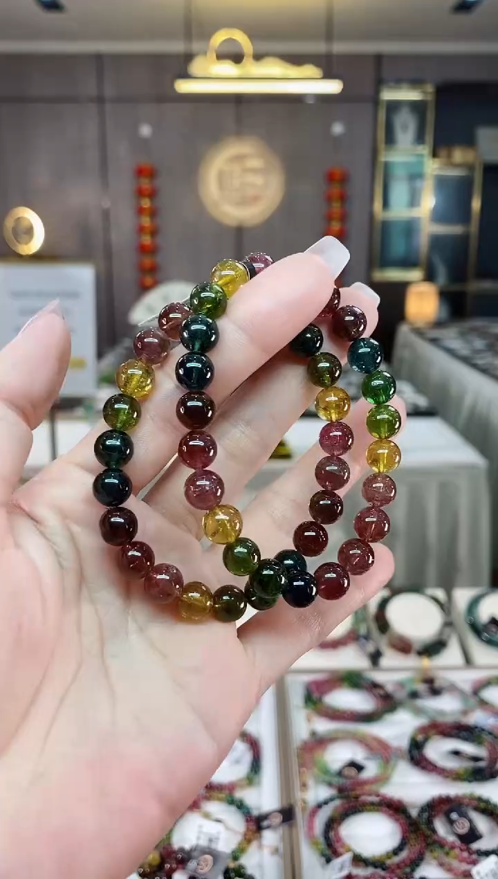 【闪购商品】碧玺单圈手串8mm+未镶嵌（多样性发一条）hon