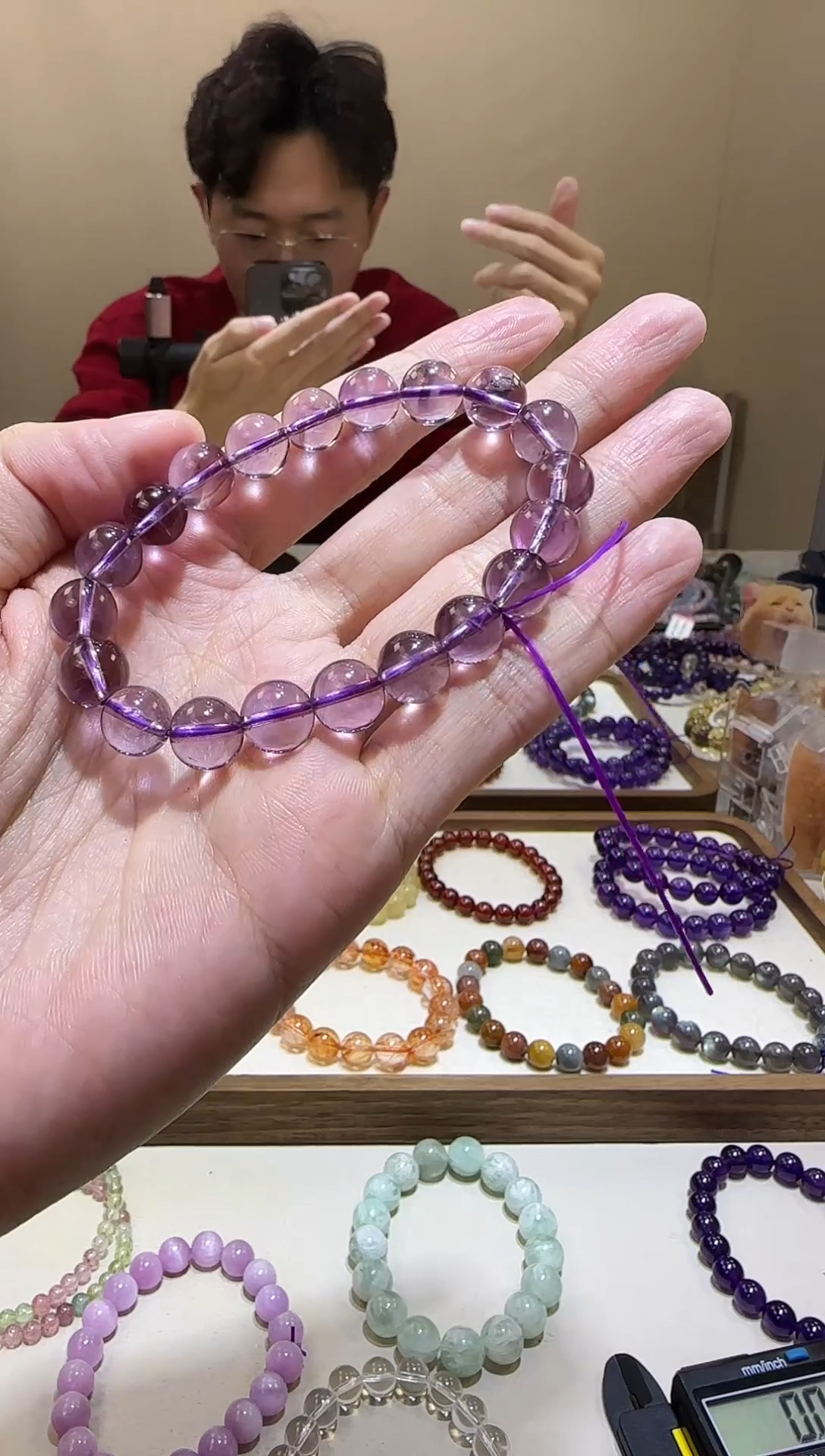 【闪购商品】水晶手链未镶嵌紫水晶9+