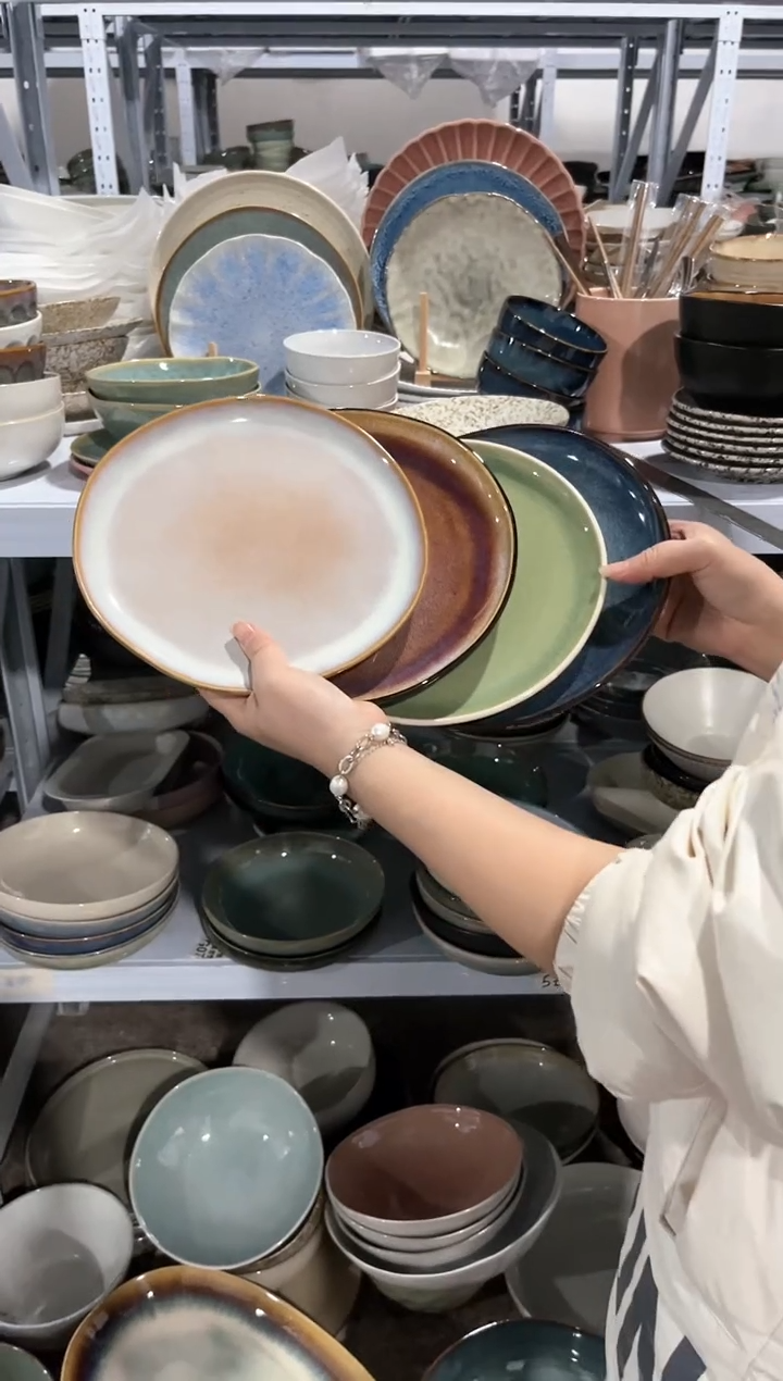 【闪购商品】瓷片外贸尾货瑕疵满20包邮X4 小盘组合