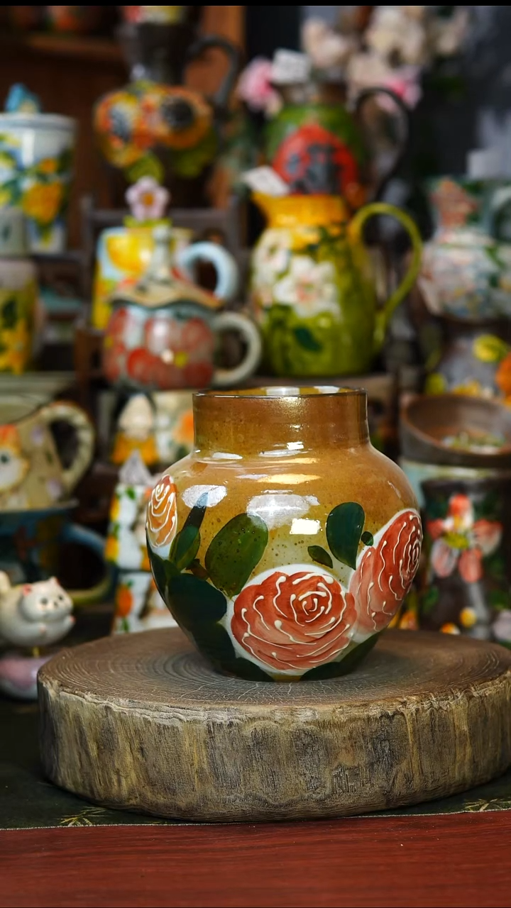 陶瓷177景德镇手工手绘釉下彩