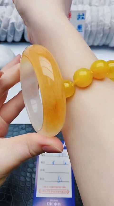 未镶嵌手镯石英质玉y180+59-60