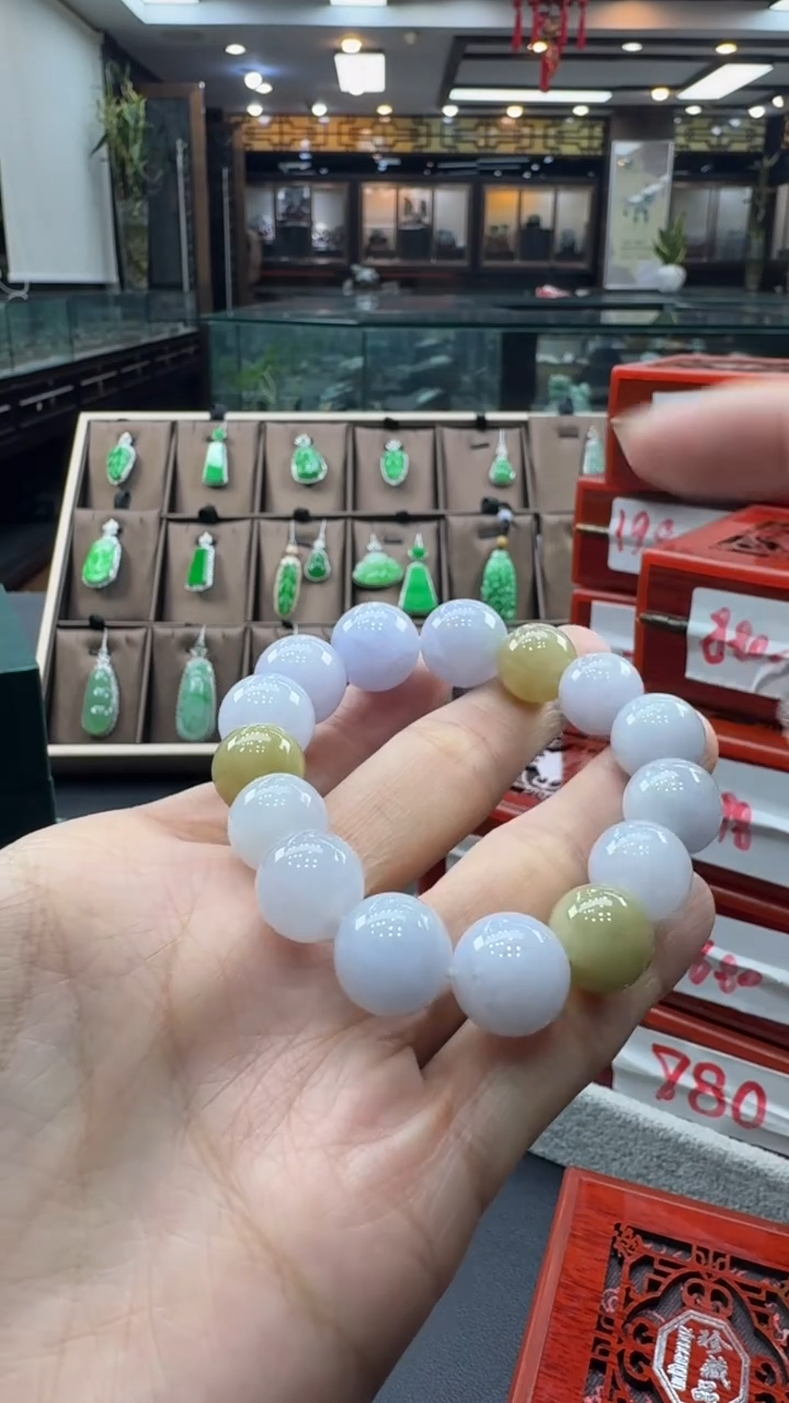 未镶嵌手串翡翠手串