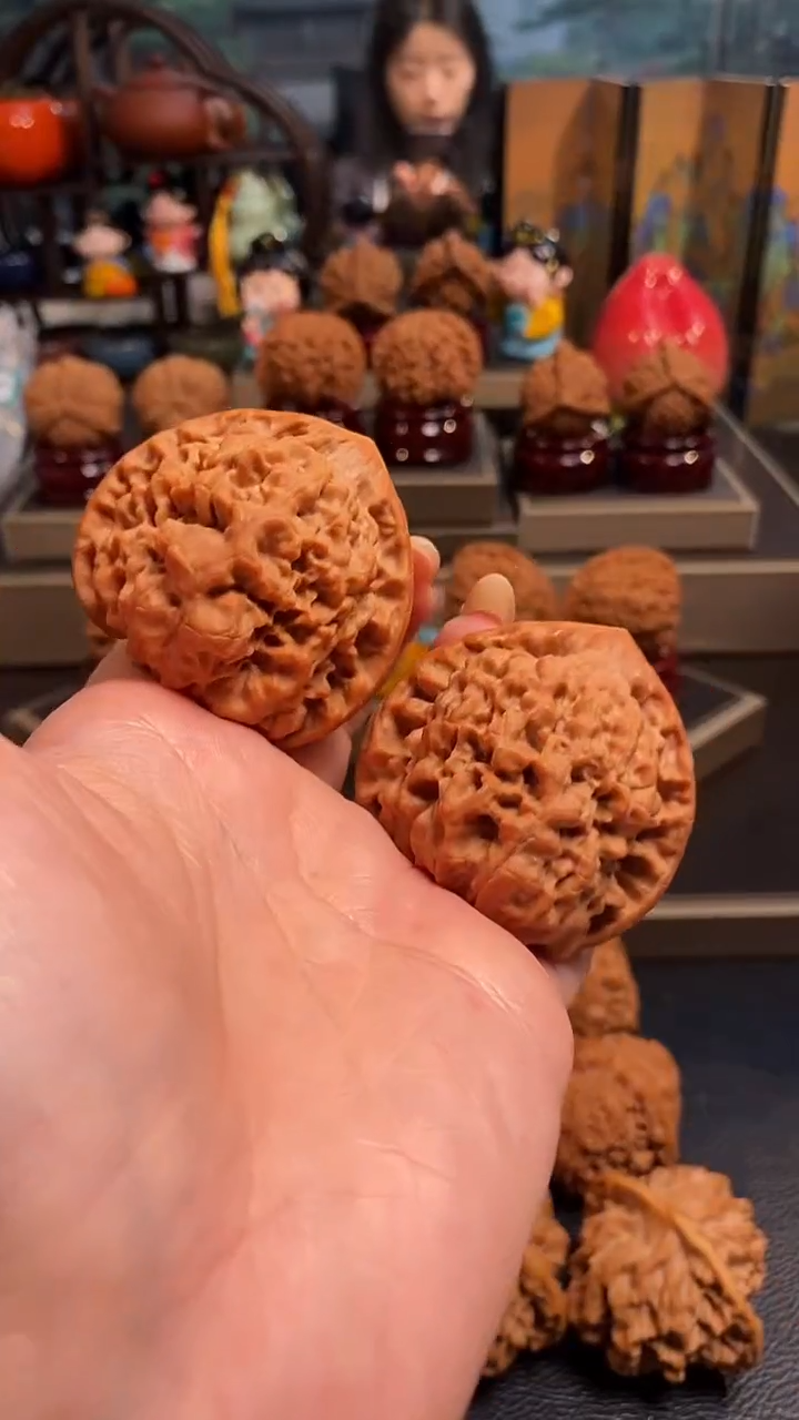 【闪购商品】文玩核桃把件H231官帽47