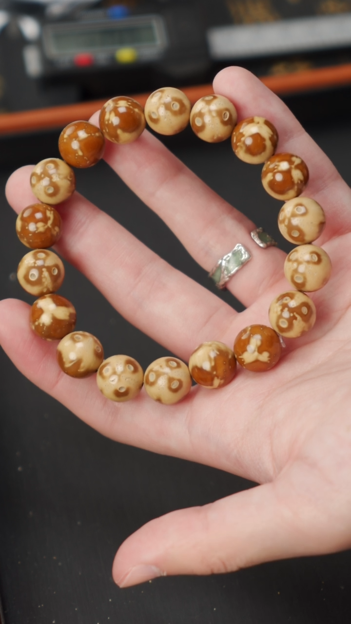 【闪购商品】紫金鼠手串紫金鼠熊猫光珠13