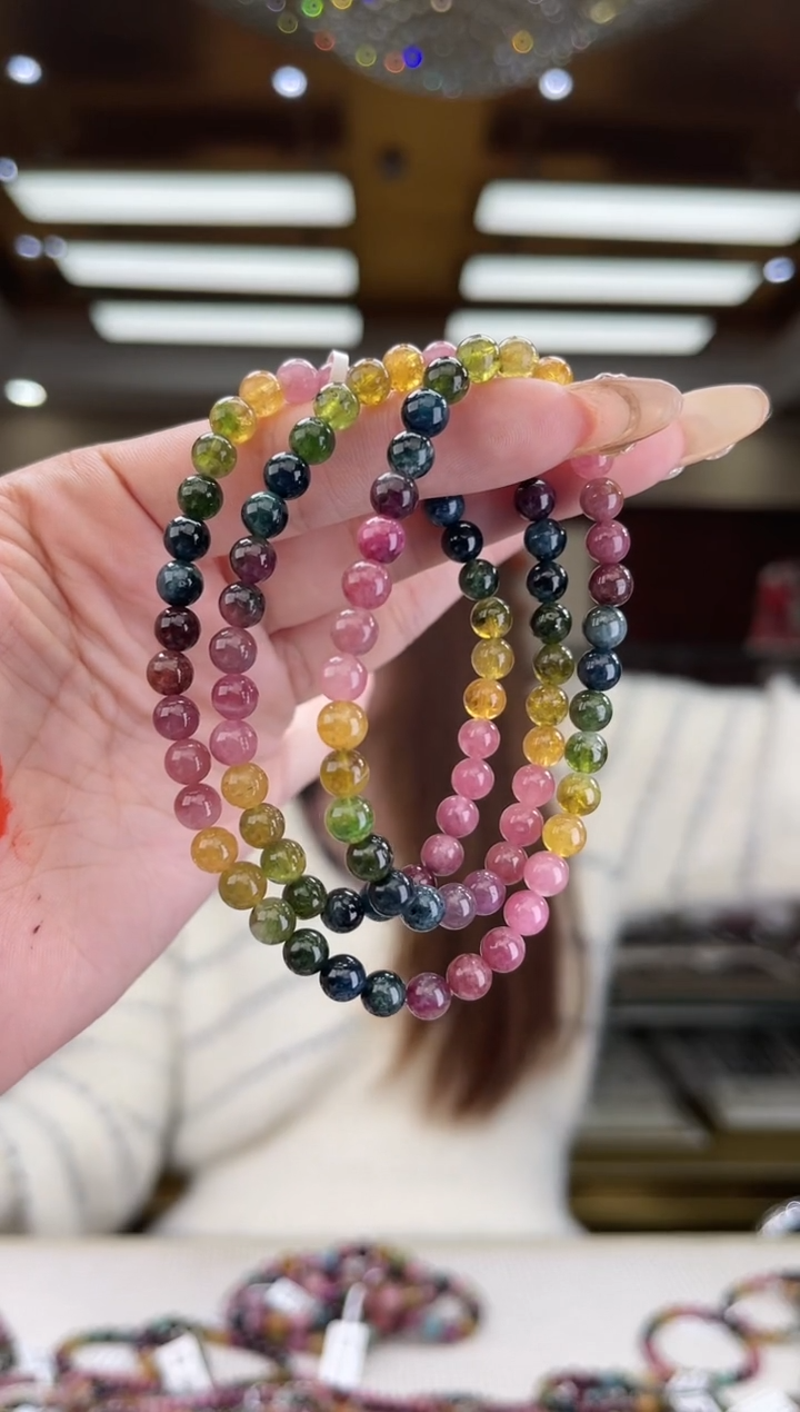 【闪购商品】碧玺/未镶嵌5mm+碧玺多圈多样性发货13
