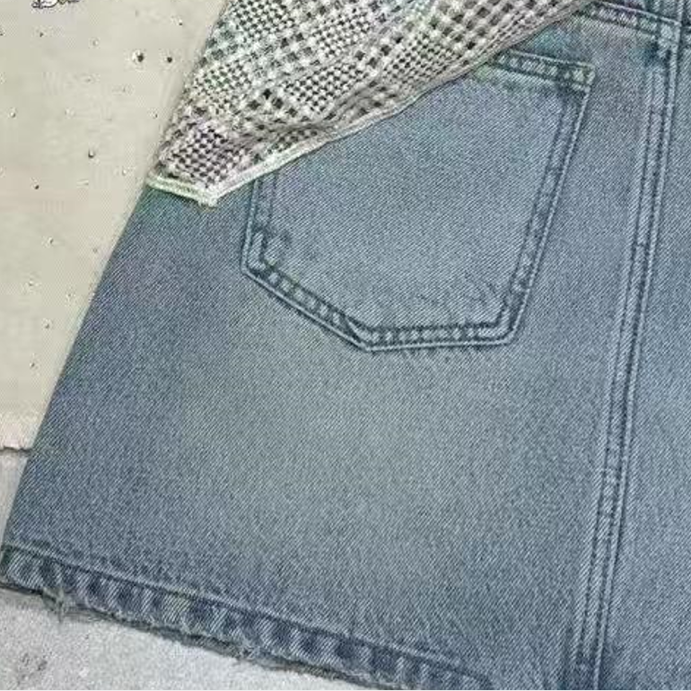 DEZI腰绳丝巾显瘦夏季亮闪时尚洋气牛仔短裤HD07571066