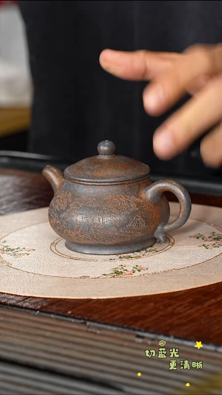 茶壶紫砂宜兴紫砂 ZXJ 复兴窑烧 潘壶 160cc