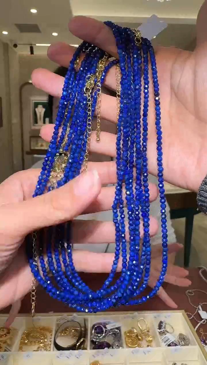 未镶嵌青金石项链051多样性发货一件