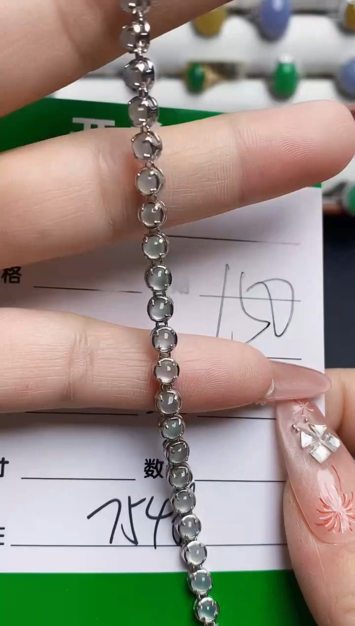 银S925镶嵌戒指翡翠7548